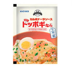 宋家ひとくちトッポキなら カルボナーラソンガネトッポギならカルボナーラ